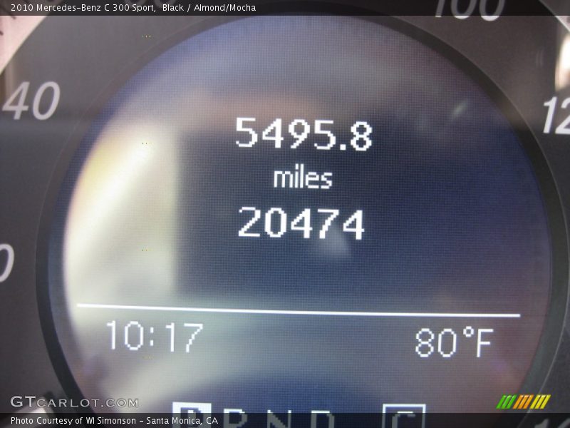 Black / Almond/Mocha 2010 Mercedes-Benz C 300 Sport
