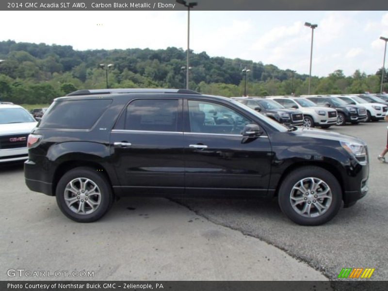Carbon Black Metallic / Ebony 2014 GMC Acadia SLT AWD