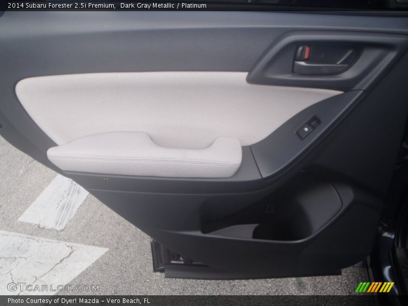 Dark Gray Metallic / Platinum 2014 Subaru Forester 2.5i Premium