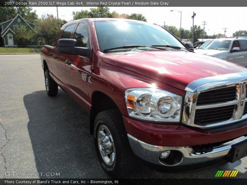 Inferno Red Crystal Pearl / Medium Slate Gray 2007 Dodge Ram 2500 SLT Mega Cab 4x4