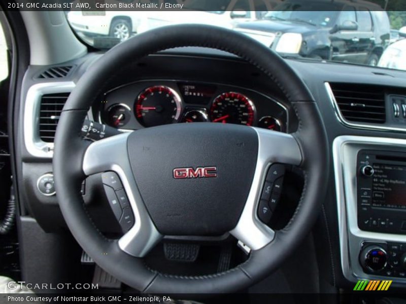 Carbon Black Metallic / Ebony 2014 GMC Acadia SLT AWD