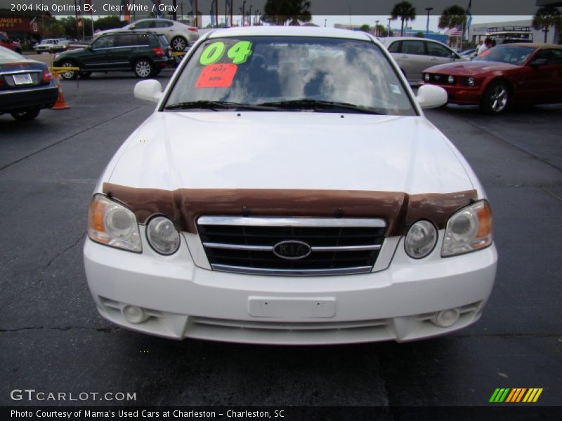 Clear White / Gray 2004 Kia Optima EX