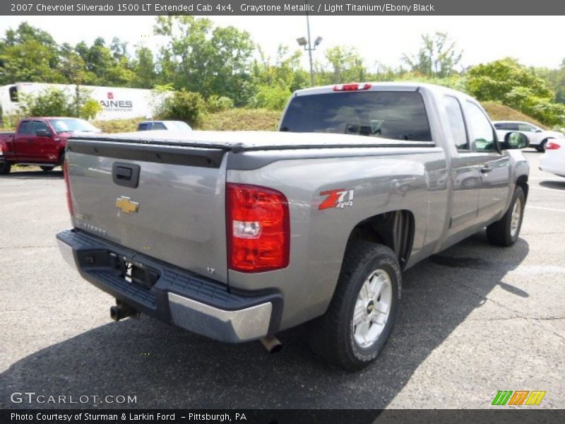 Graystone Metallic / Light Titanium/Ebony Black 2007 Chevrolet Silverado 1500 LT Extended Cab 4x4