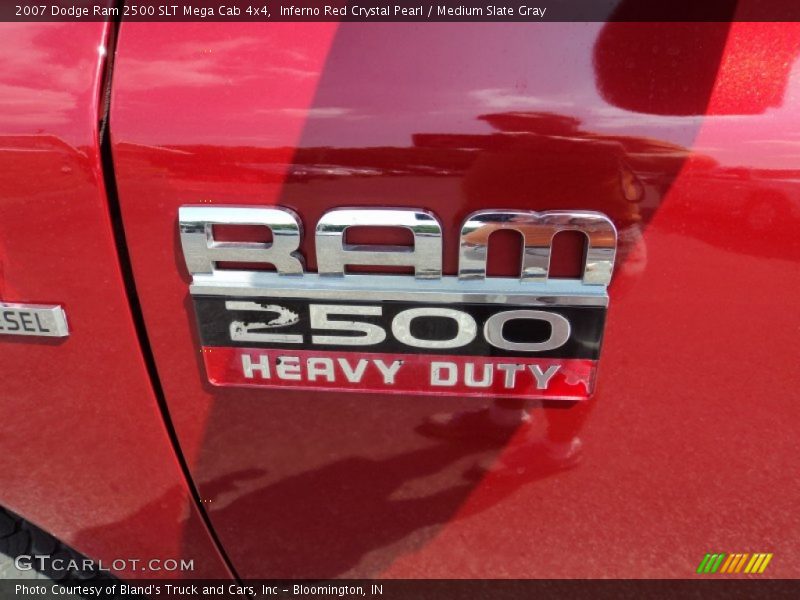 Inferno Red Crystal Pearl / Medium Slate Gray 2007 Dodge Ram 2500 SLT Mega Cab 4x4