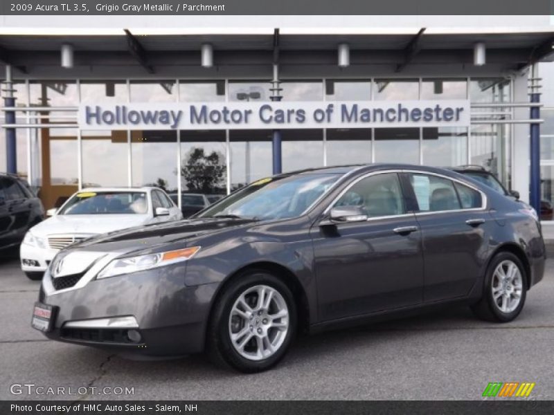Grigio Gray Metallic / Parchment 2009 Acura TL 3.5