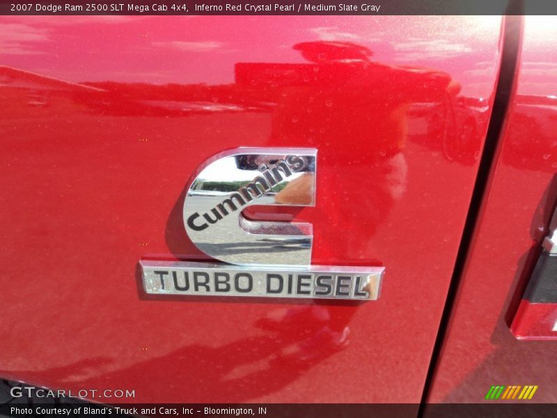 Inferno Red Crystal Pearl / Medium Slate Gray 2007 Dodge Ram 2500 SLT Mega Cab 4x4