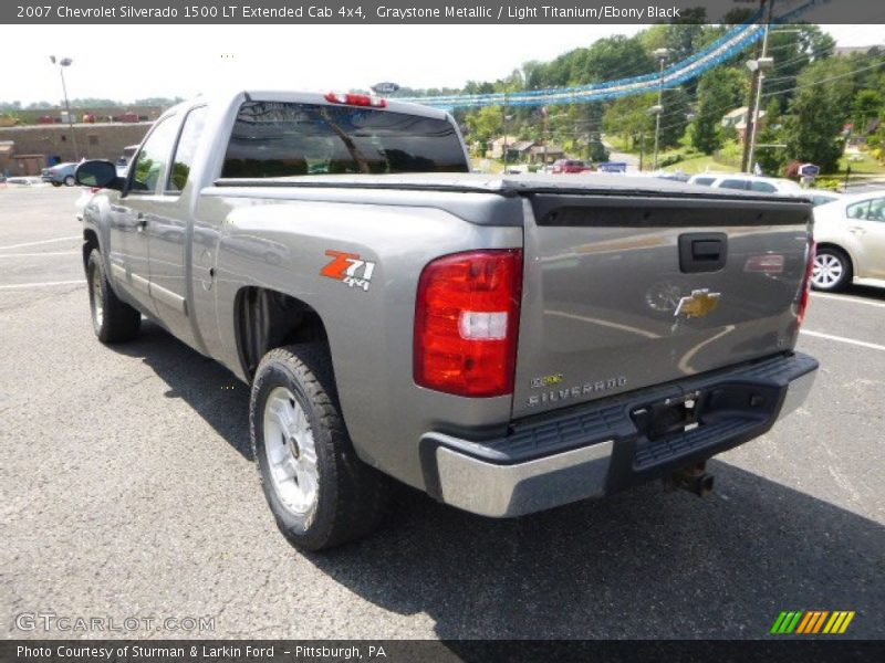 Graystone Metallic / Light Titanium/Ebony Black 2007 Chevrolet Silverado 1500 LT Extended Cab 4x4