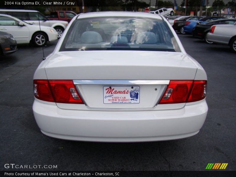 Clear White / Gray 2004 Kia Optima EX