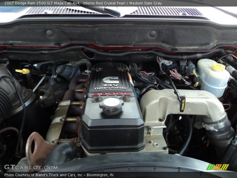 Inferno Red Crystal Pearl / Medium Slate Gray 2007 Dodge Ram 2500 SLT Mega Cab 4x4