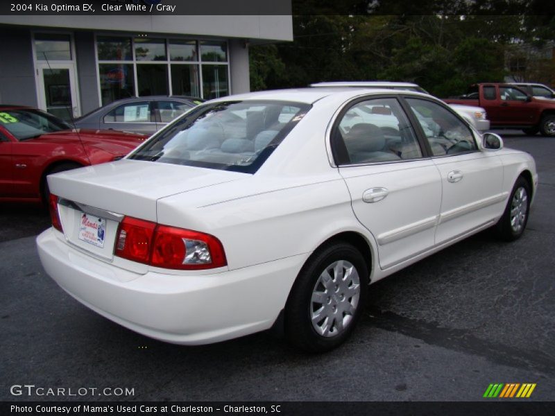 Clear White / Gray 2004 Kia Optima EX