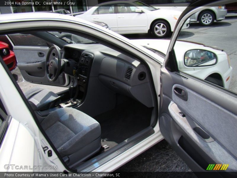 Clear White / Gray 2004 Kia Optima EX