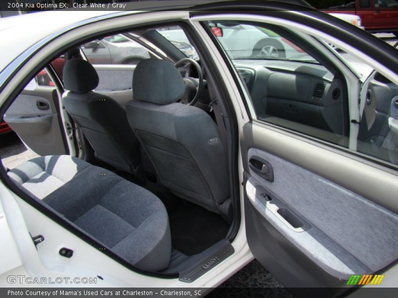 Clear White / Gray 2004 Kia Optima EX