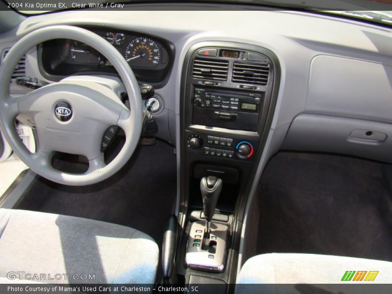 Clear White / Gray 2004 Kia Optima EX