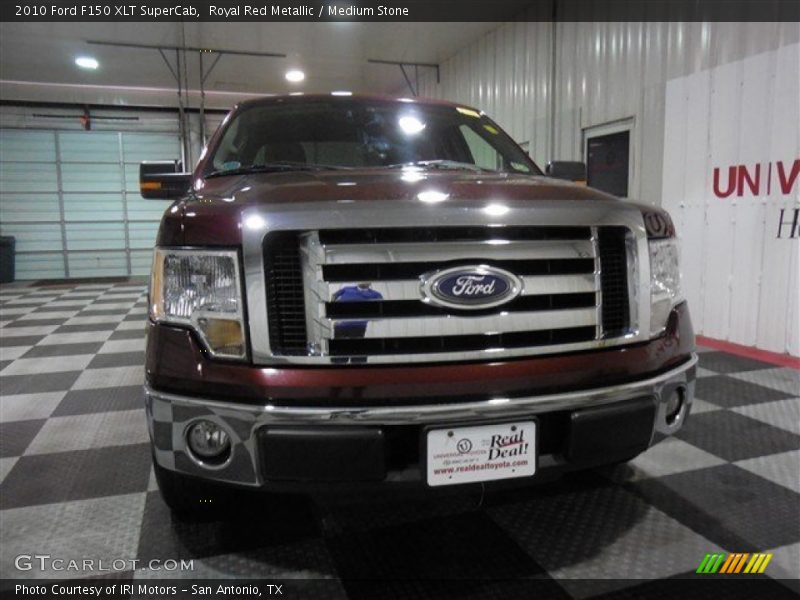 Royal Red Metallic / Medium Stone 2010 Ford F150 XLT SuperCab