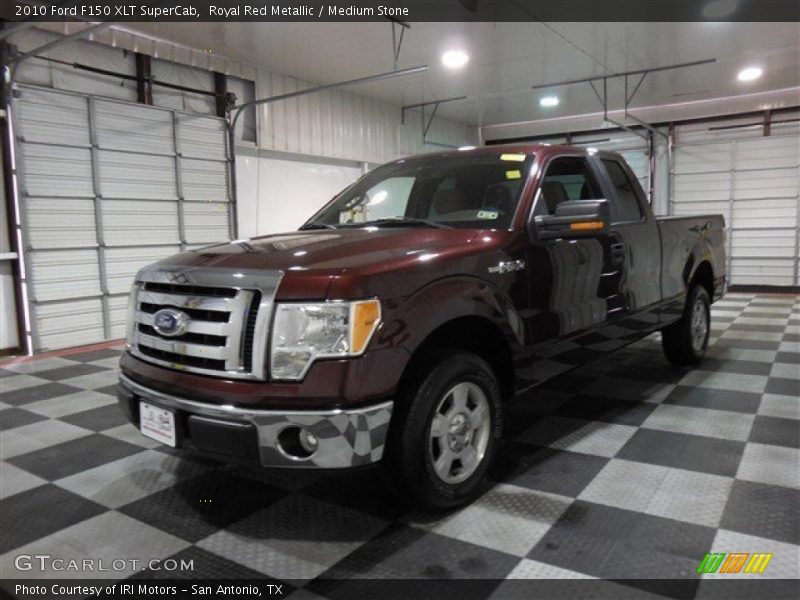 Royal Red Metallic / Medium Stone 2010 Ford F150 XLT SuperCab