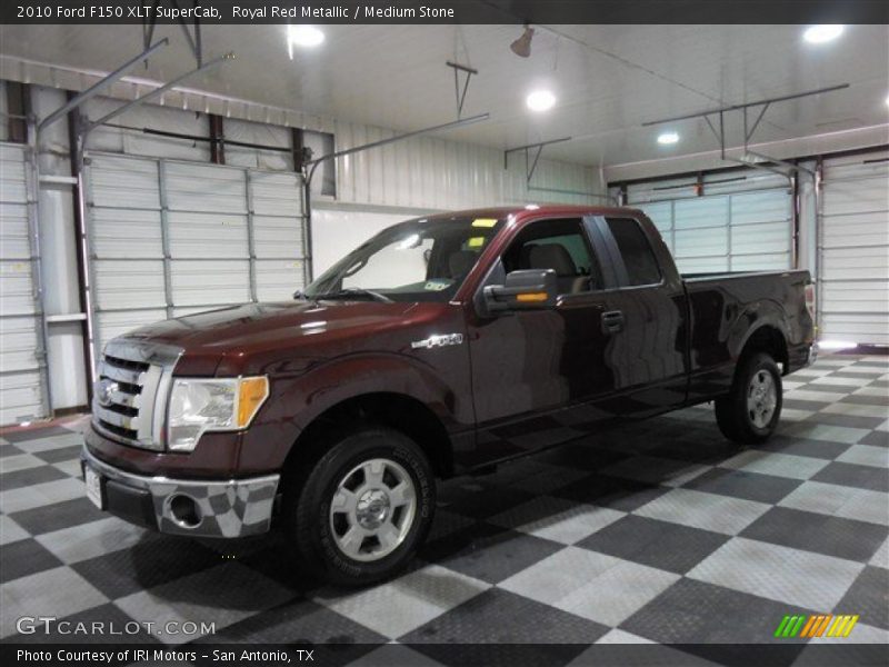 Royal Red Metallic / Medium Stone 2010 Ford F150 XLT SuperCab