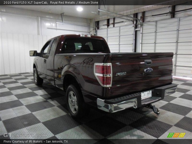 Royal Red Metallic / Medium Stone 2010 Ford F150 XLT SuperCab