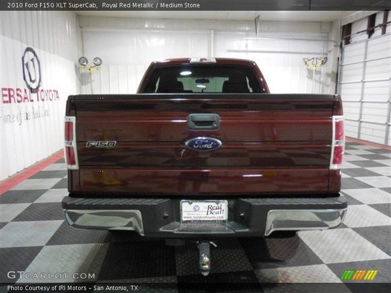 Royal Red Metallic / Medium Stone 2010 Ford F150 XLT SuperCab