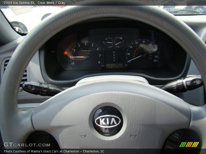 Clear White / Gray 2004 Kia Optima EX