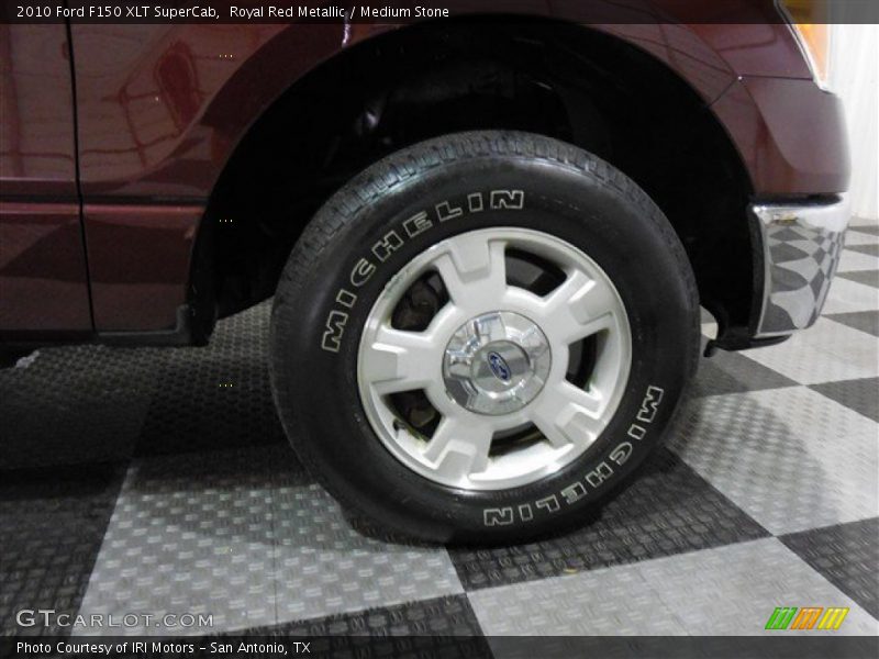 Royal Red Metallic / Medium Stone 2010 Ford F150 XLT SuperCab