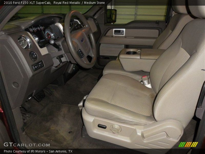 Royal Red Metallic / Medium Stone 2010 Ford F150 XLT SuperCab