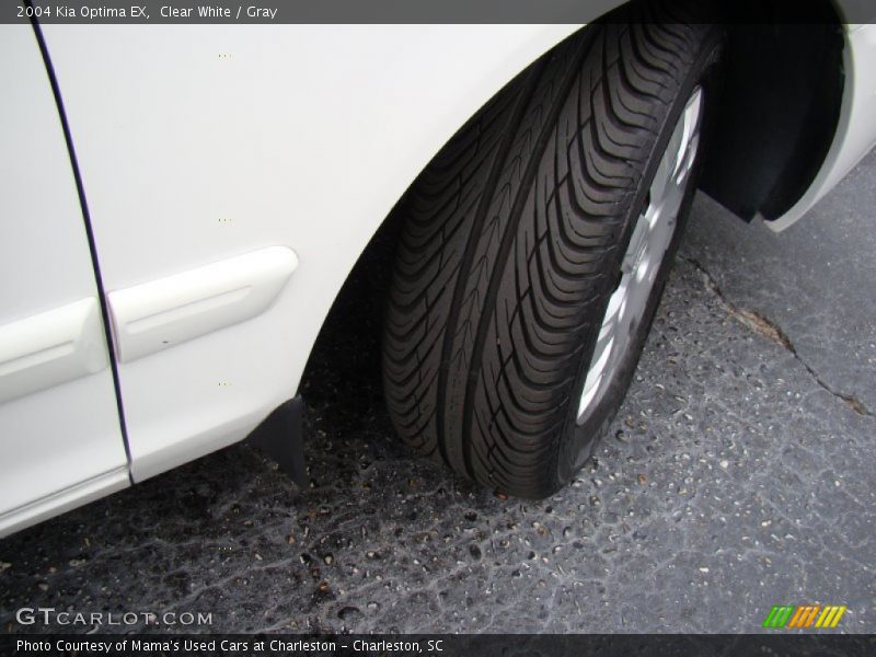 Clear White / Gray 2004 Kia Optima EX