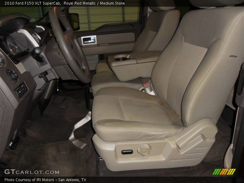 Royal Red Metallic / Medium Stone 2010 Ford F150 XLT SuperCab