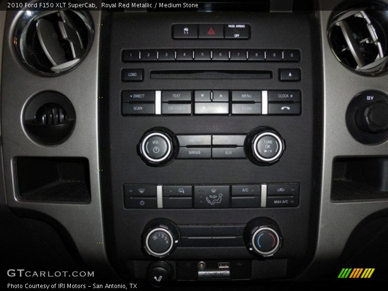 Royal Red Metallic / Medium Stone 2010 Ford F150 XLT SuperCab
