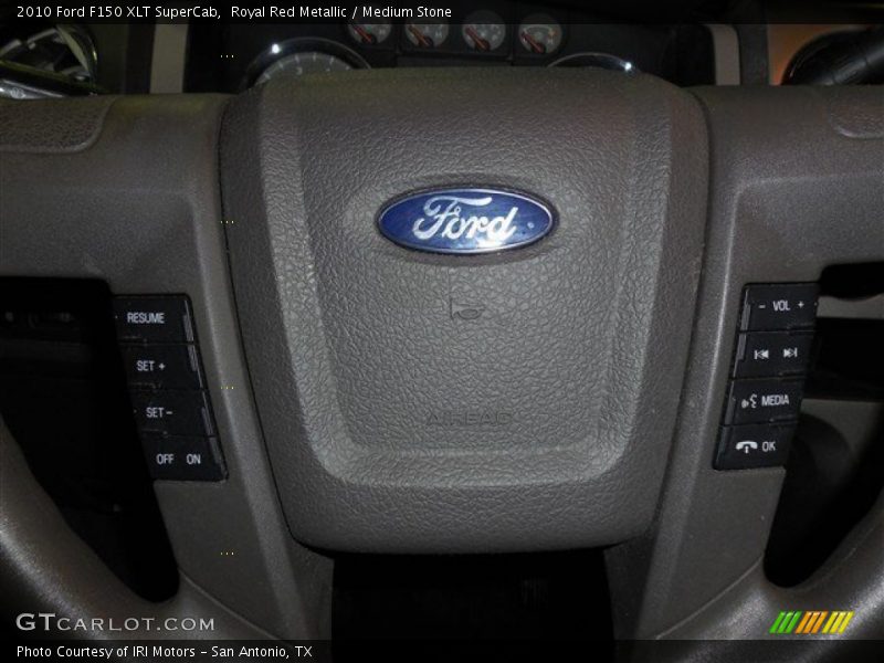 Royal Red Metallic / Medium Stone 2010 Ford F150 XLT SuperCab