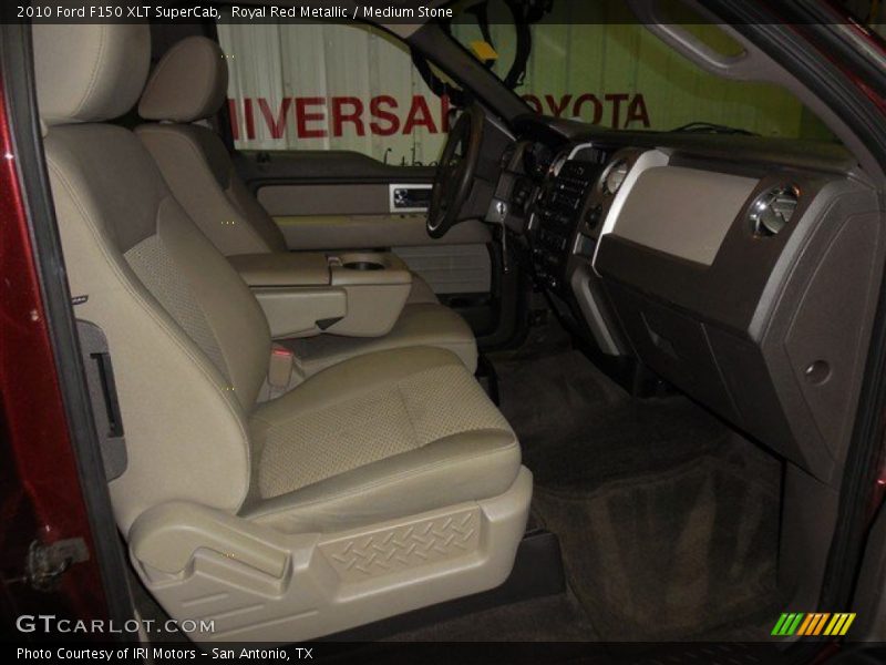 Royal Red Metallic / Medium Stone 2010 Ford F150 XLT SuperCab
