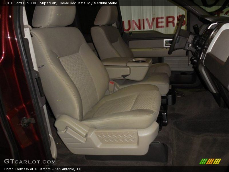 Royal Red Metallic / Medium Stone 2010 Ford F150 XLT SuperCab