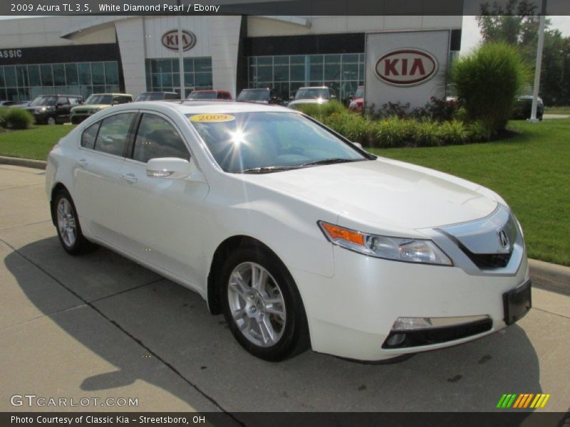 White Diamond Pearl / Ebony 2009 Acura TL 3.5