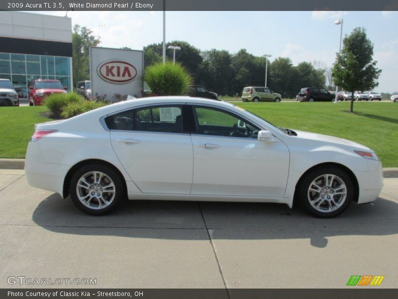 White Diamond Pearl / Ebony 2009 Acura TL 3.5