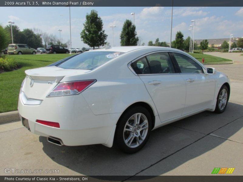 White Diamond Pearl / Ebony 2009 Acura TL 3.5