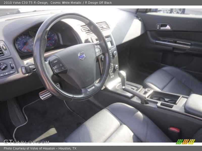 Cosmic White Metallic / R Design Off Black 2010 Volvo C30 T5 R-Design