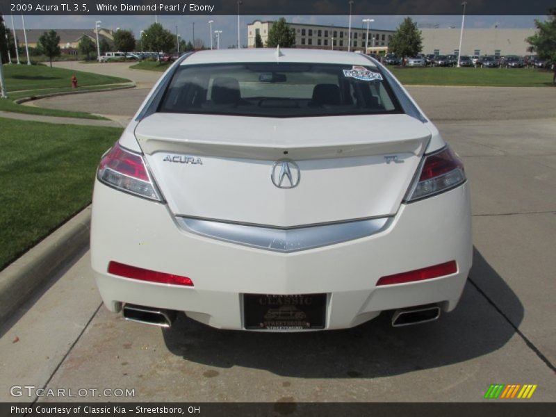 White Diamond Pearl / Ebony 2009 Acura TL 3.5