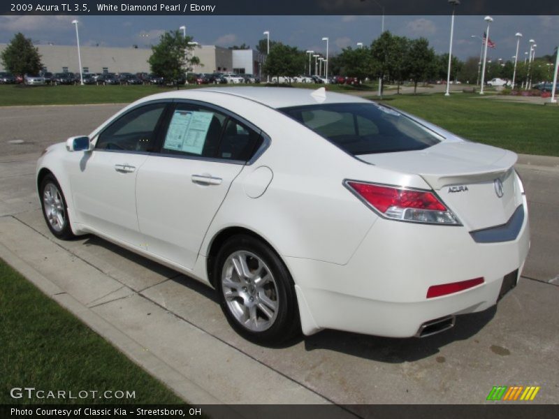 White Diamond Pearl / Ebony 2009 Acura TL 3.5