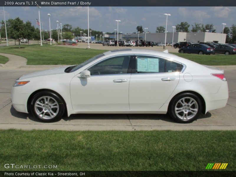 White Diamond Pearl / Ebony 2009 Acura TL 3.5