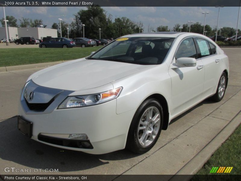 White Diamond Pearl / Ebony 2009 Acura TL 3.5