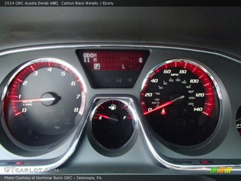 Carbon Black Metallic / Ebony 2014 GMC Acadia Denali AWD