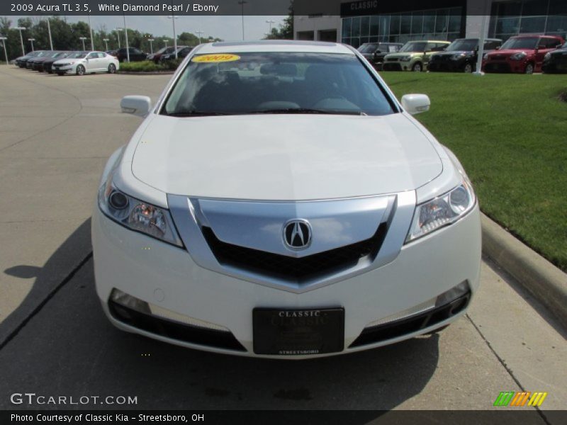 White Diamond Pearl / Ebony 2009 Acura TL 3.5