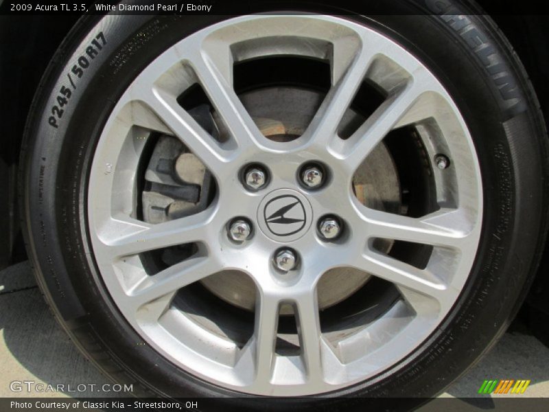 White Diamond Pearl / Ebony 2009 Acura TL 3.5