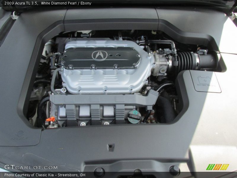 White Diamond Pearl / Ebony 2009 Acura TL 3.5