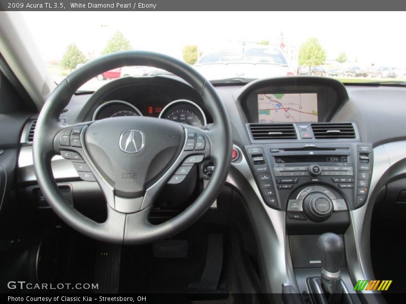White Diamond Pearl / Ebony 2009 Acura TL 3.5