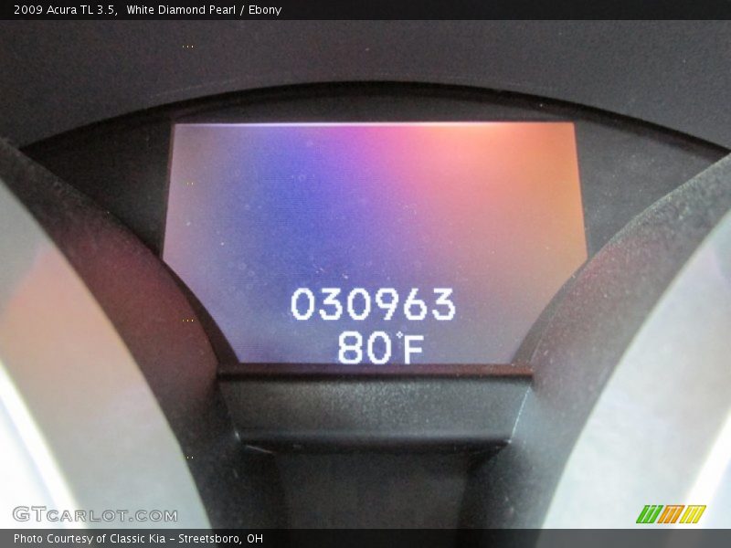 White Diamond Pearl / Ebony 2009 Acura TL 3.5