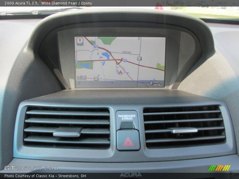 White Diamond Pearl / Ebony 2009 Acura TL 3.5