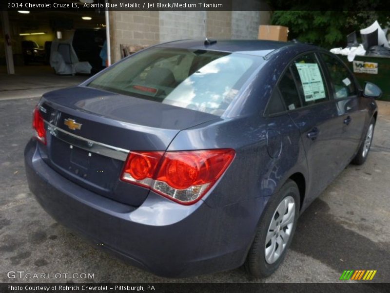 Atlantis Blue Metallic / Jet Black/Medium Titanium 2014 Chevrolet Cruze LS