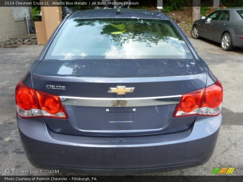 Atlantis Blue Metallic / Jet Black/Medium Titanium 2014 Chevrolet Cruze LS