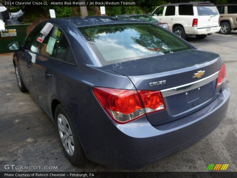 Atlantis Blue Metallic / Jet Black/Medium Titanium 2014 Chevrolet Cruze LS