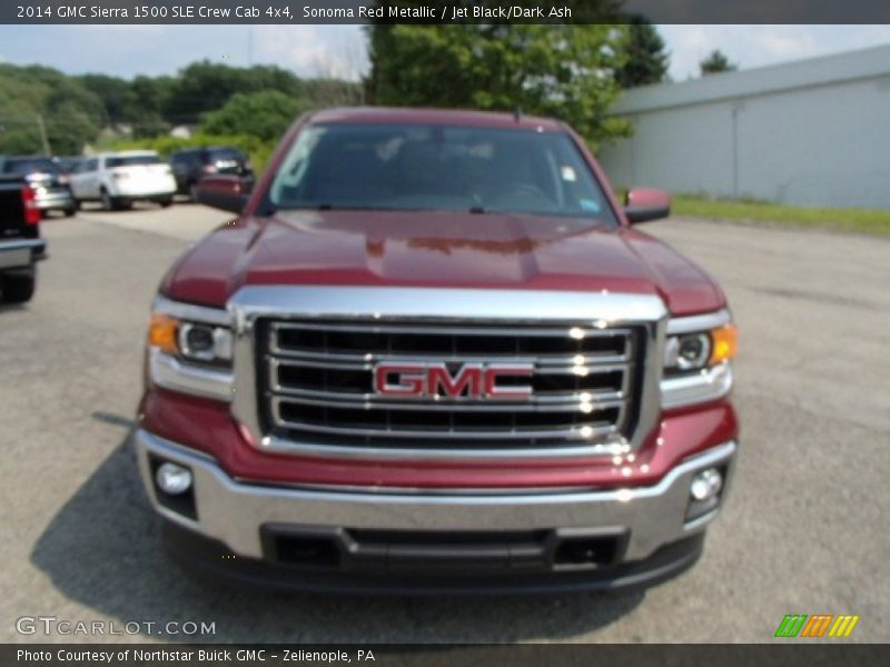 Sonoma Red Metallic / Jet Black/Dark Ash 2014 GMC Sierra 1500 SLE Crew Cab 4x4